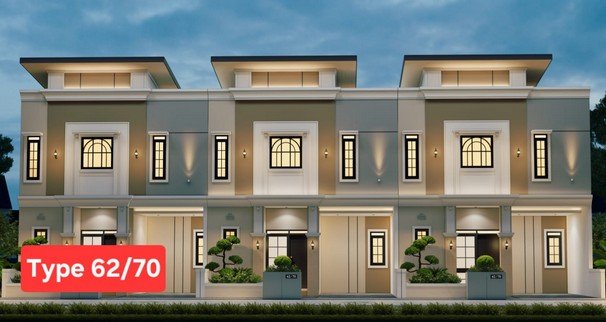 Fasad rumah tipe 62/70 Bukit Flamboyan Indah 2